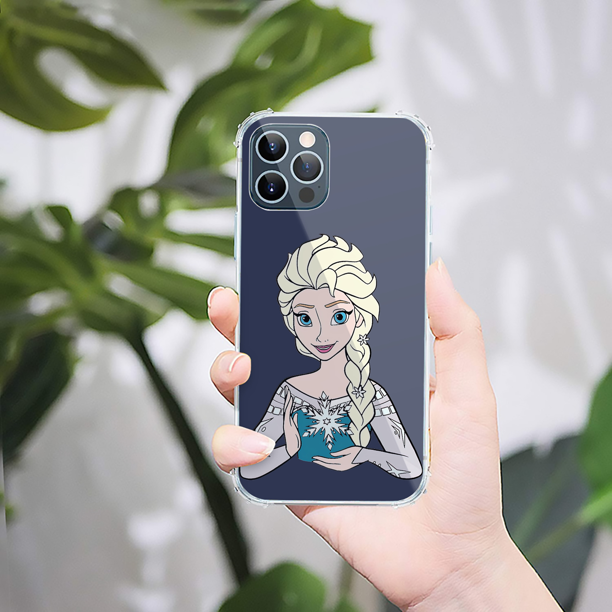 （画像用） アナと雪の女王 アンナ エルサ Frozen Anna Elsa 【iPhone 12シリーズ対応】透明スマホケース（クリアソフトケース）